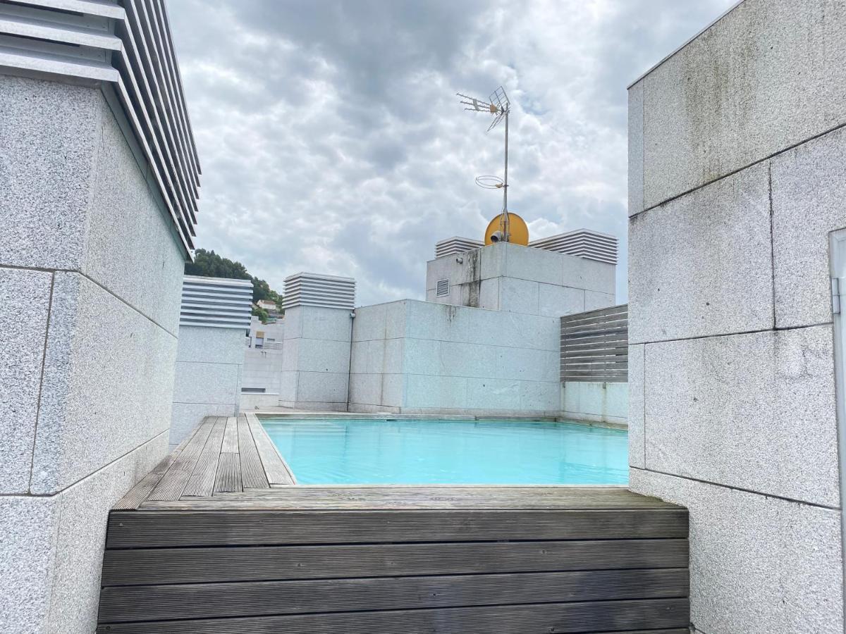 Apartamento Con Piscina Vigo Exterior foto